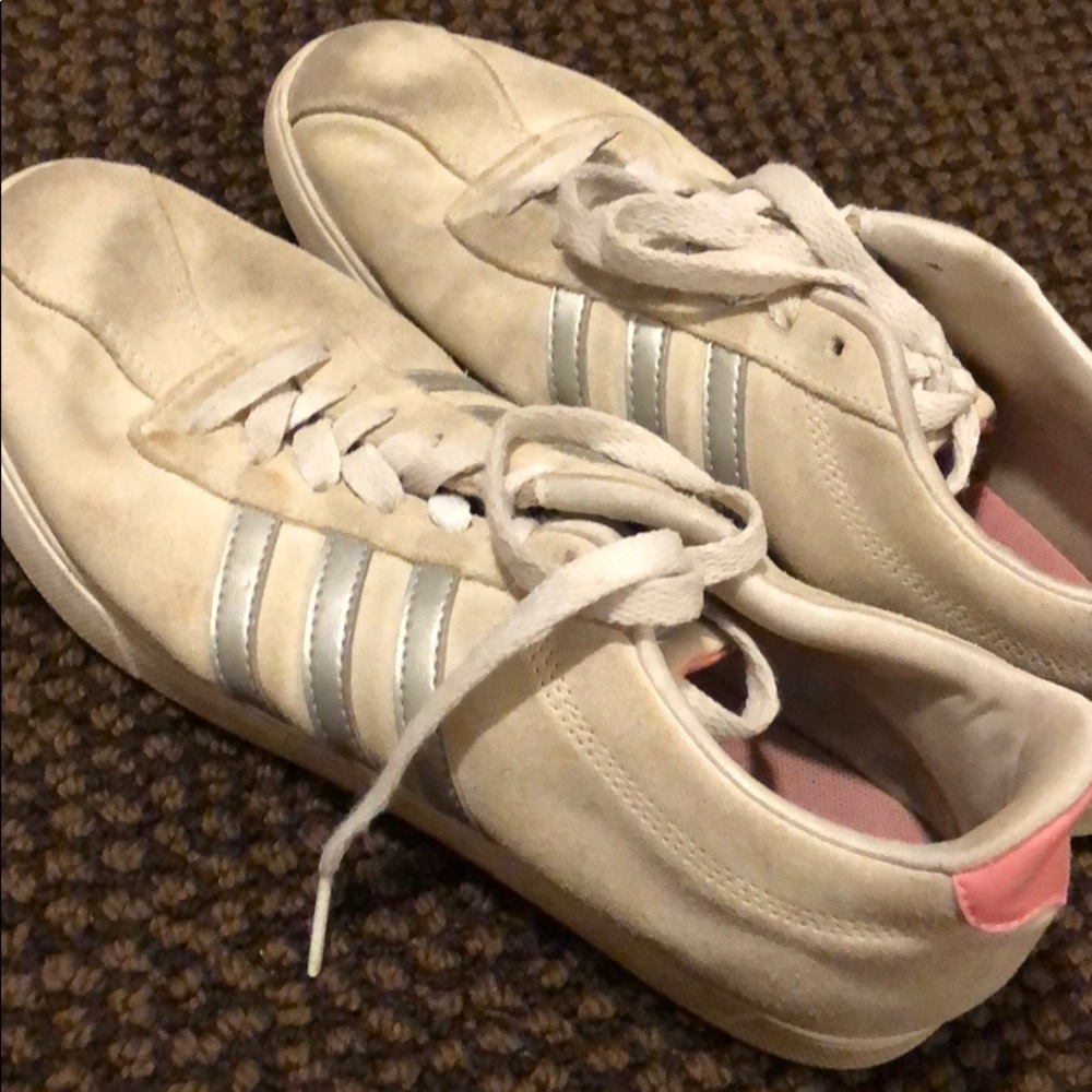Adidas white shoes